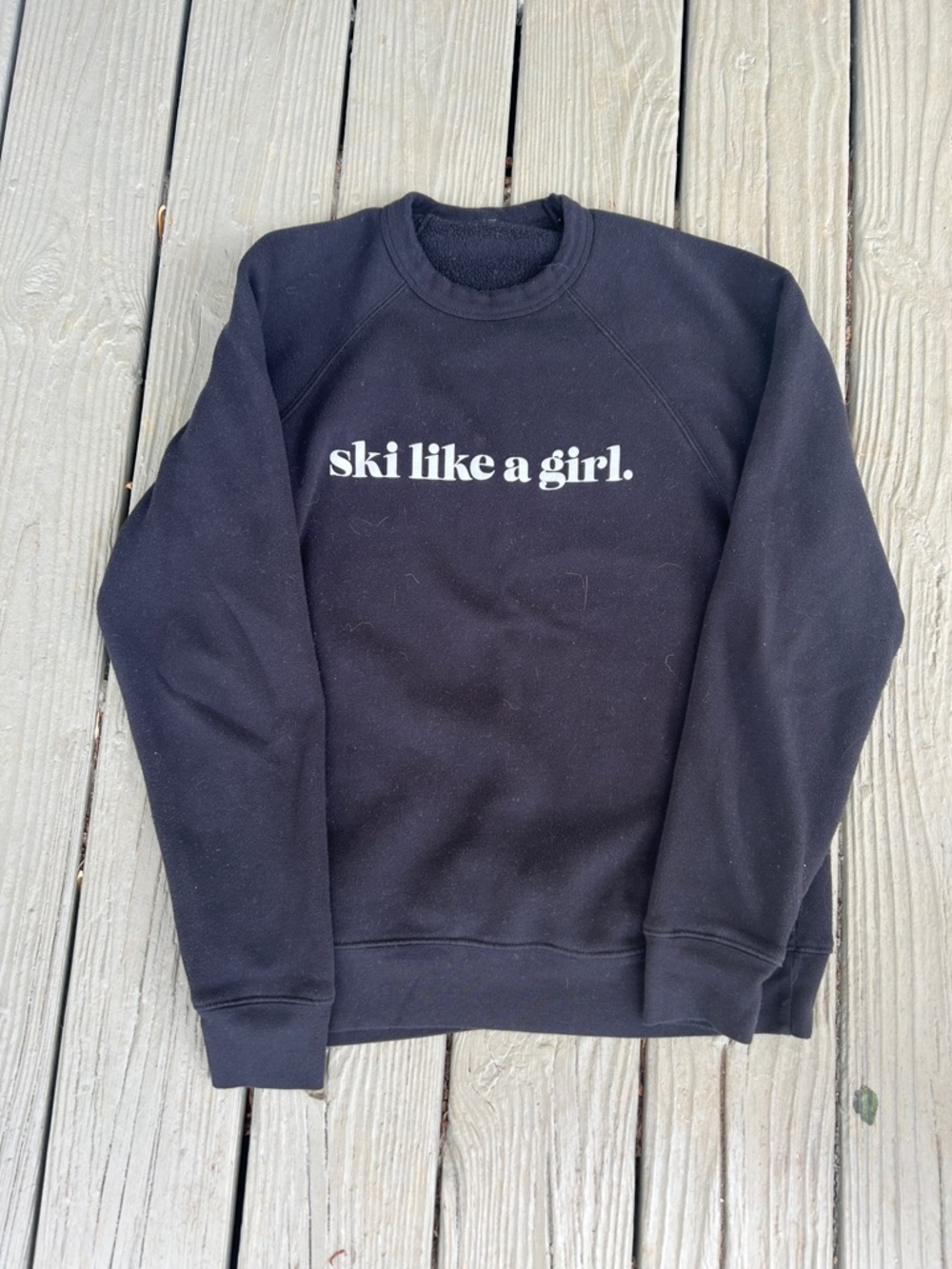 “Ski like a girl” Crewneck Sweatshirt